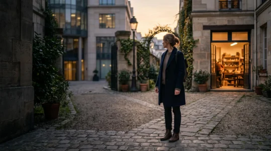Portrait symbolique d'une personne face à un choix professionnel, illustrant la question du profil entrepreneurial en France